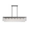 Z-Lite Glacier Linear Chandelier, 7-Light, 11.75 In.W x 53.5 In.L x 11.5 In.H, Matte Black/Clear 1943-53L-MB - alternate 5